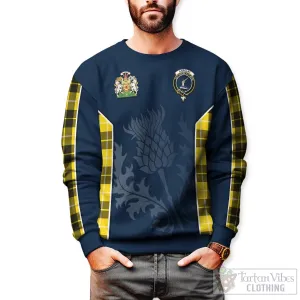 Barclay Dress Modern Tartan Sweatshirt with Family Crest and Scottish Thistle Vibes Sport Style