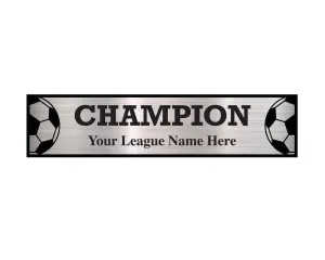 3 Column Soccer / Fantasy Soccer League Plate