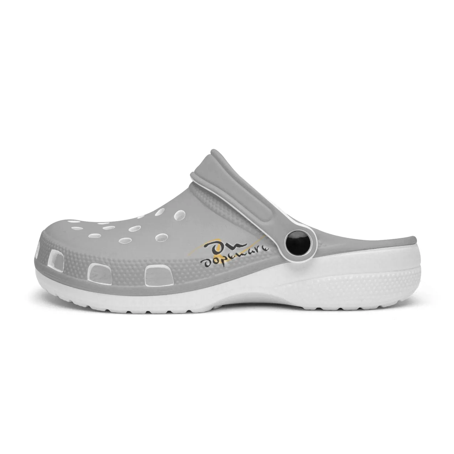 413. All Over Printed Gray Clogs