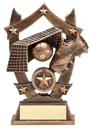 6-1/4 inch Tall Resin sculpture - Soccer