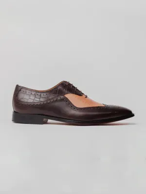 AARON COMBINATION OXFORD - TAN/BROWN