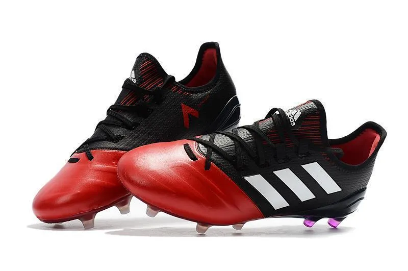 Adidas ACE Series FG Soccer Cleats Shoes Red Black White