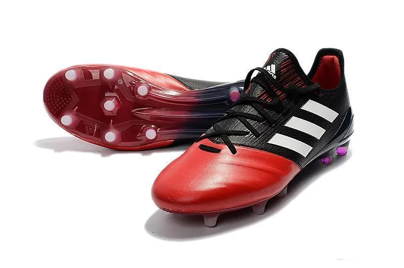 Adidas ACE Series FG Soccer Cleats Shoes Red Black White