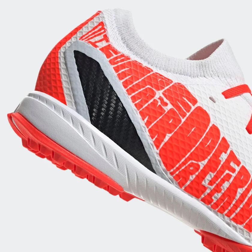 adidas X Speedportal Messi.3 TF Artificial Turf Soccer Shoe- Cloud White/Core Black/Solar Red