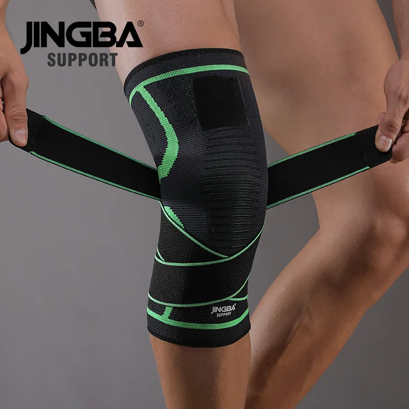 Adjustable Nylon Knee Supports - High Compression Knee Brace for Basketball