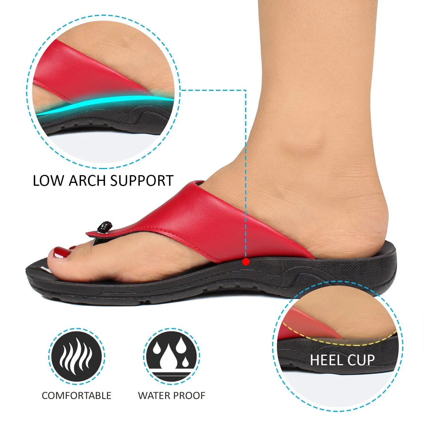 Aerosoft - Suzy S3902 Versatile Summer Comfortable Women's Flip Flops