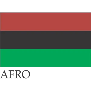 Afro Flag 12 x 18 inches