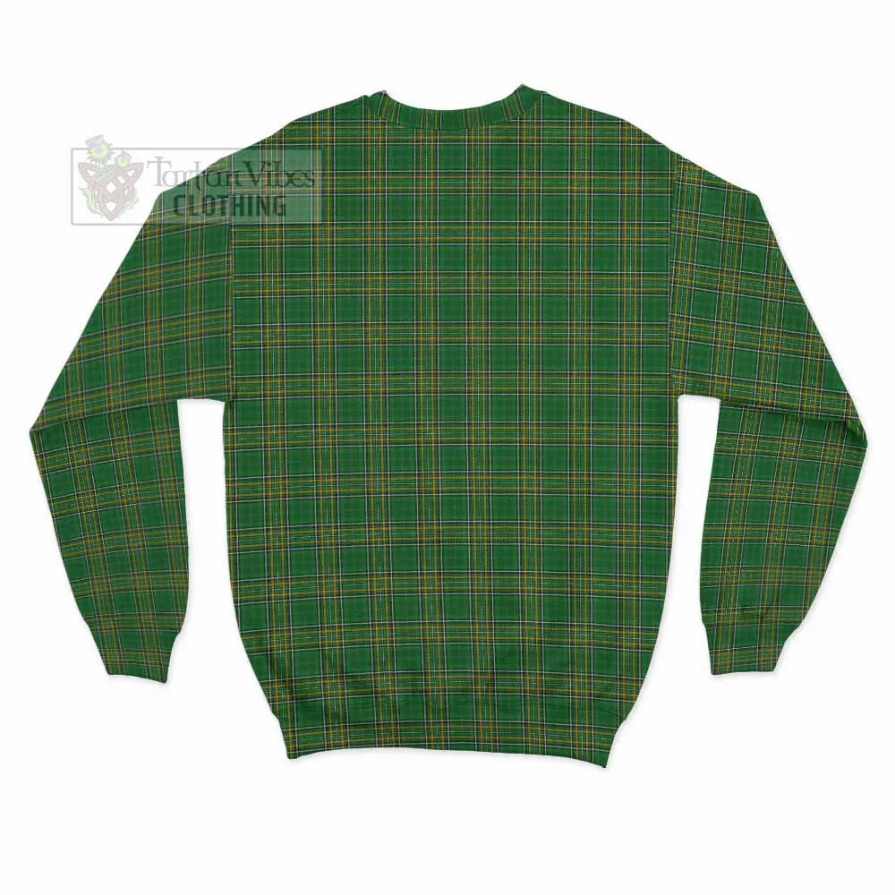 Agnew Irish Clan Tartan Sweatshirt with Coat of Arms