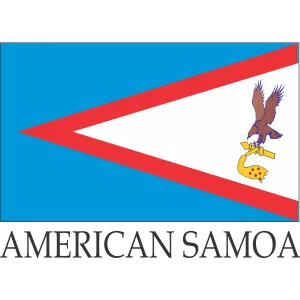 American Samoa Flag 12 x 18 inches