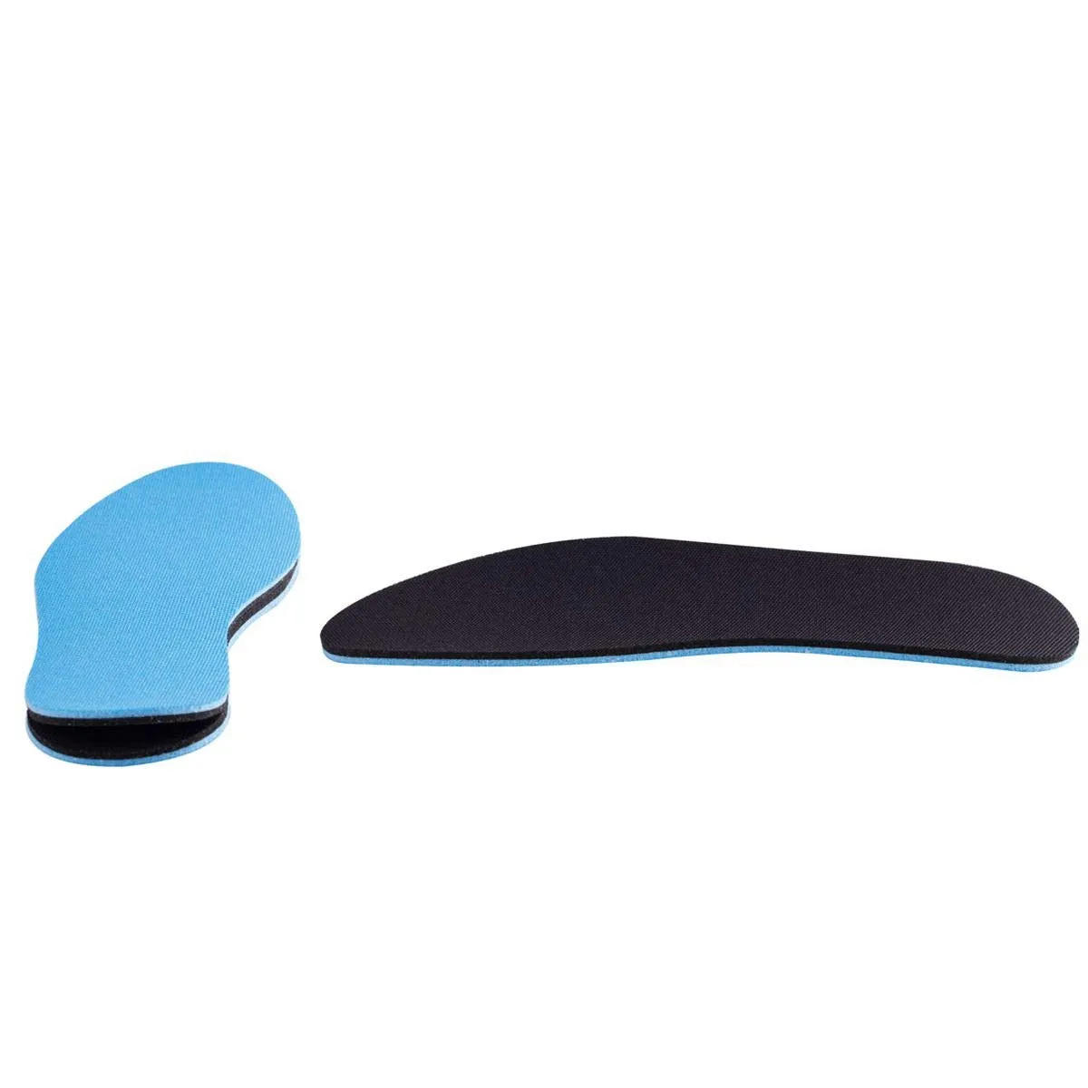 Amitataha 2 Pairs Breathable Insoles, Super-Soft, Sweat-Absorbent, Double-Colored and Double-Layered Shoe Inserts of Foam That Fit in Any Shoes (Blue/Black, 7-9 Women/6-7.5 Men) Blue/Black