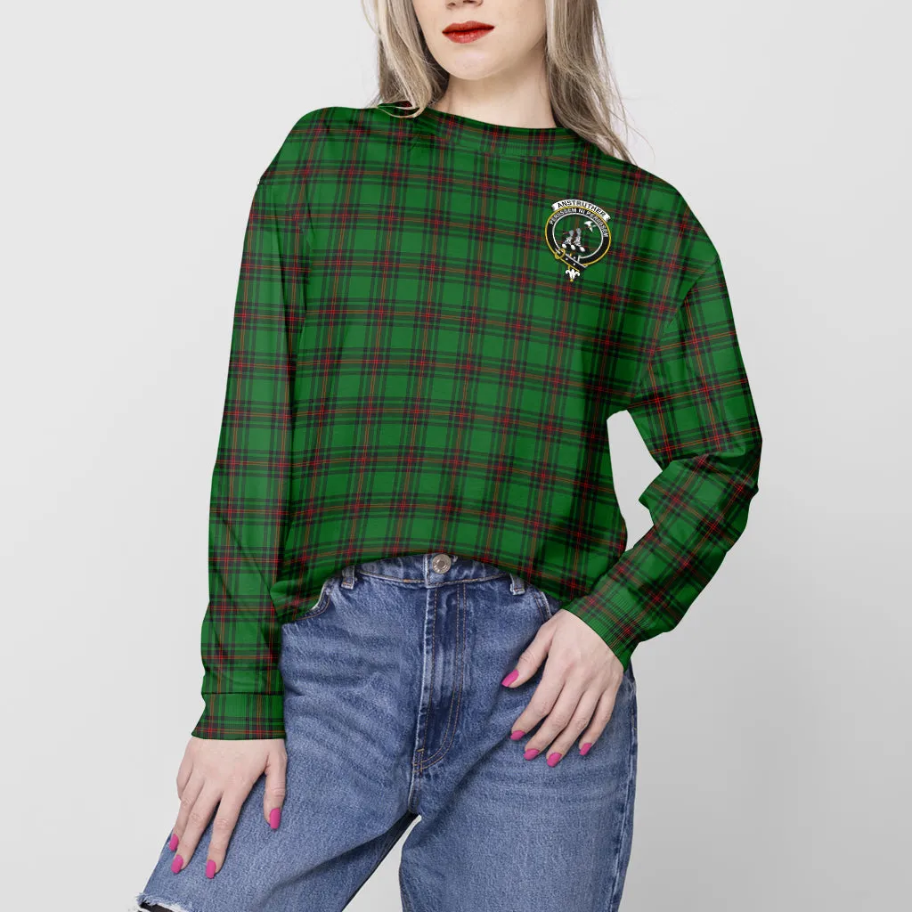 Anstruther Tartan Sweatshirt with Family Crest