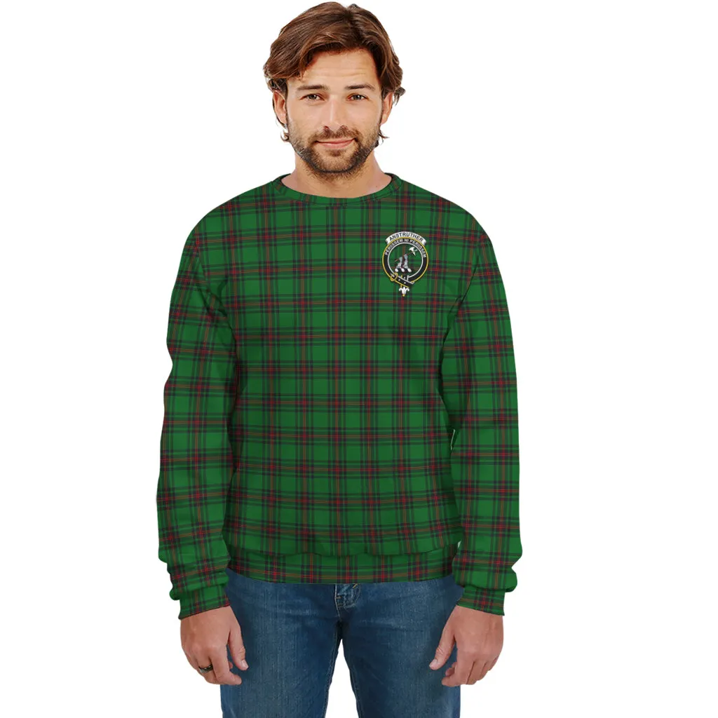 Anstruther Tartan Sweatshirt with Family Crest