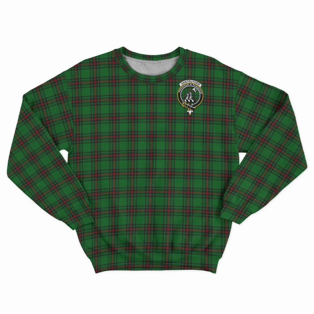 Anstruther Tartan Sweatshirt with Family Crest