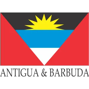 Antigua and Barbuda Flag 12 x 18 inches