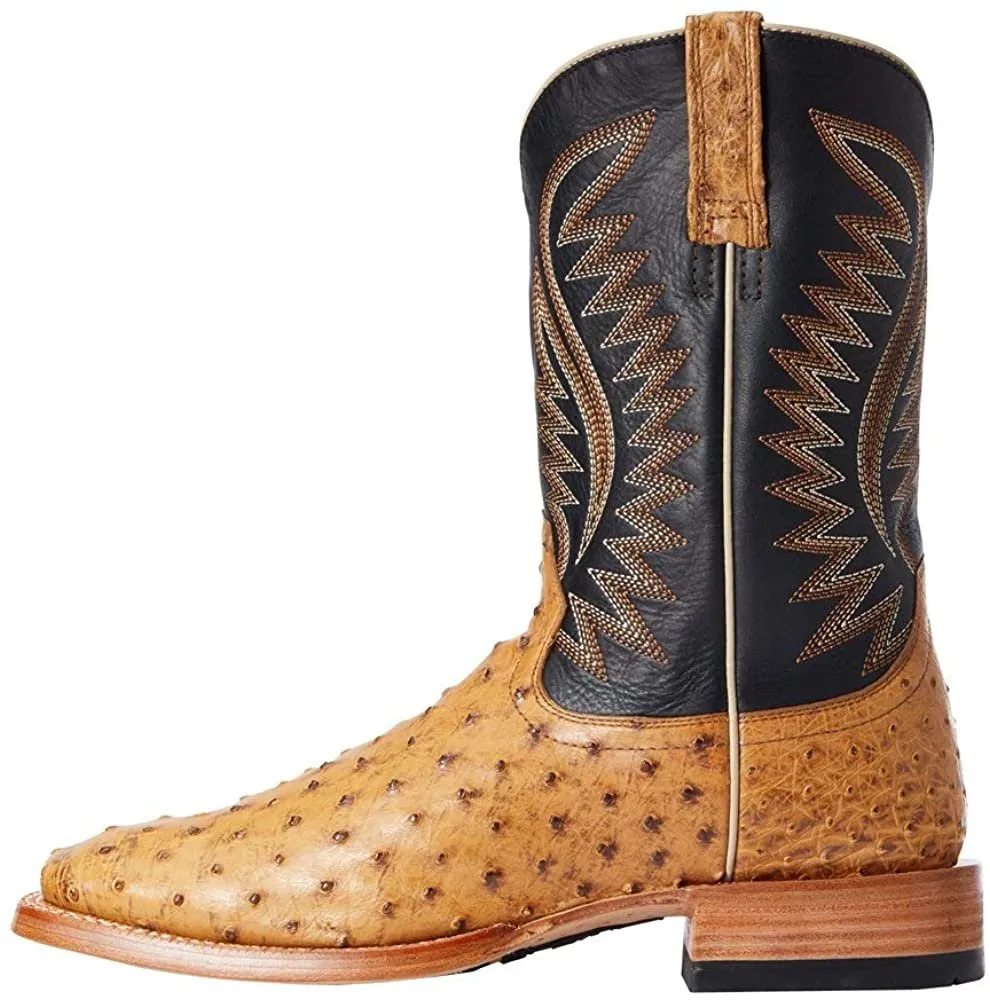 Ariat Men's Full Quill Ostrich Square Toe Boot