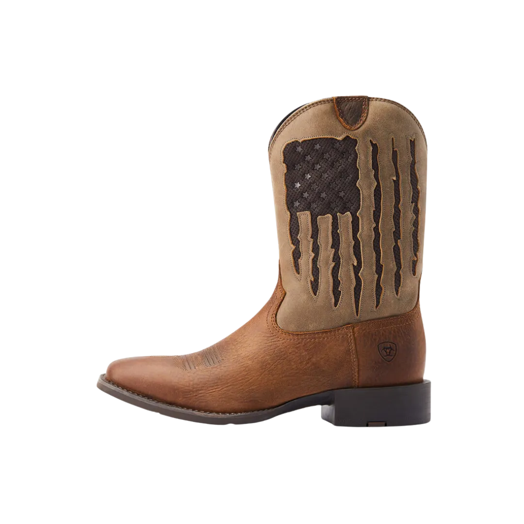 Ariat Men's Sport My Country VentTEK Faithful Brown Boots