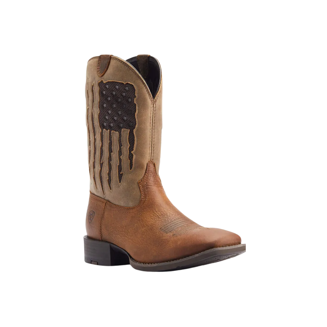 Ariat Men's Sport My Country VentTEK Faithful Brown Boots