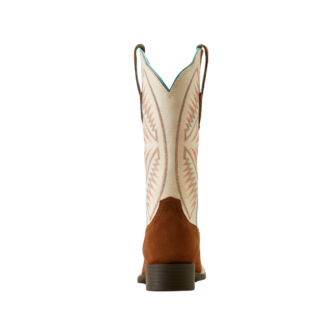 Ariat Women's Round Up Ruidoso Western Cedar Roughoutimate Pearl Suede Boots