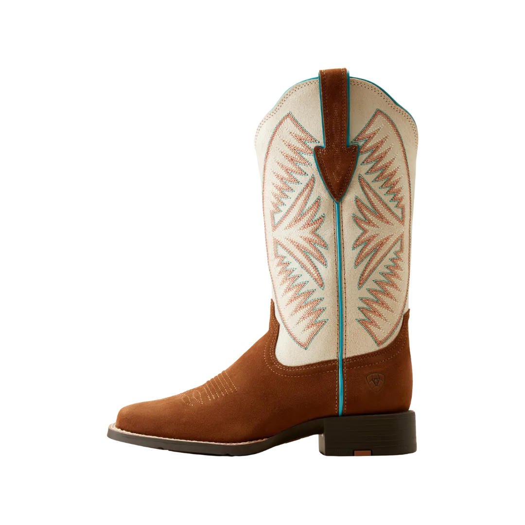 Ariat Women's Round Up Ruidoso Western Cedar Roughoutimate Pearl Suede Boots