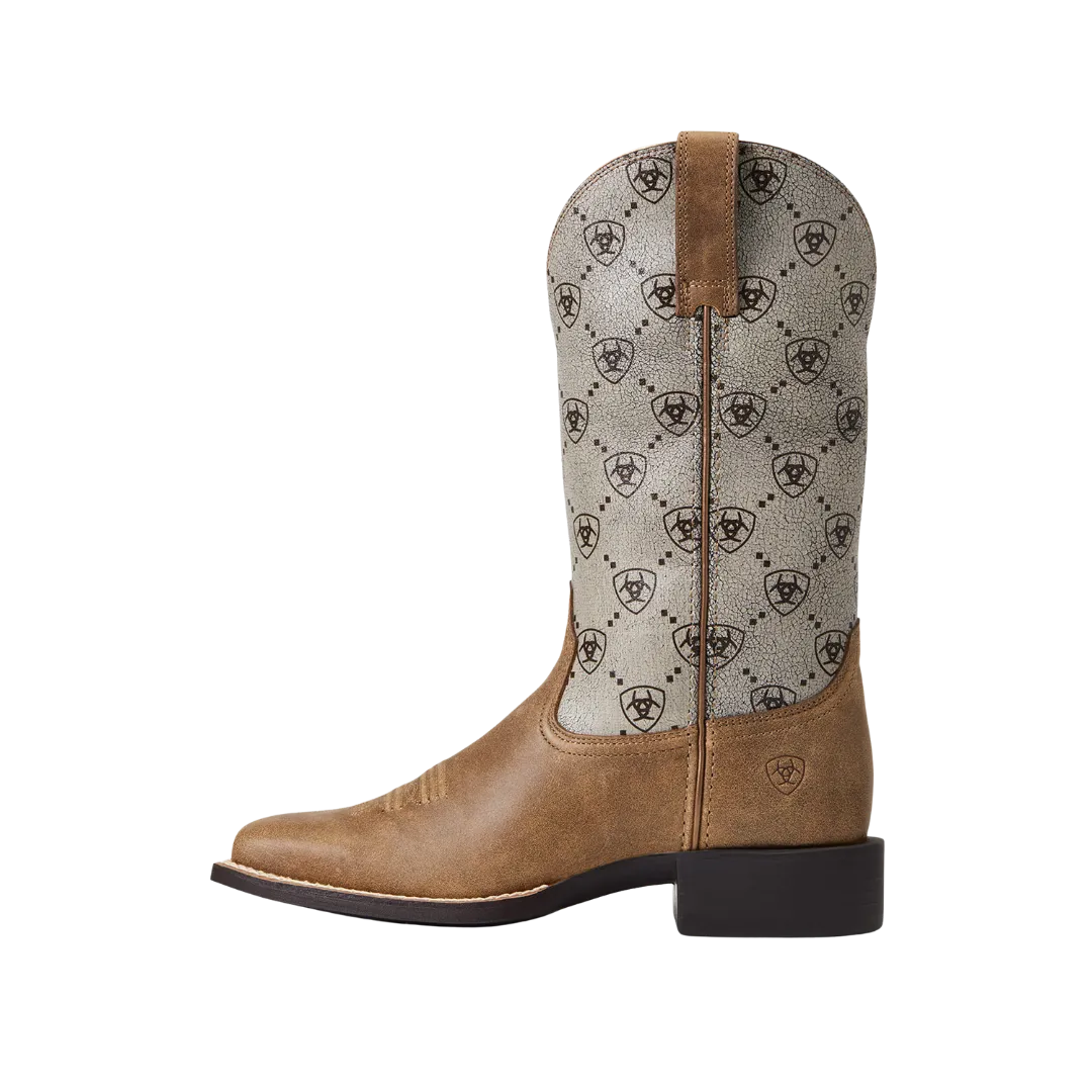 Ariat Women's Round Up Wide Brown Bomber Square Toe Boot