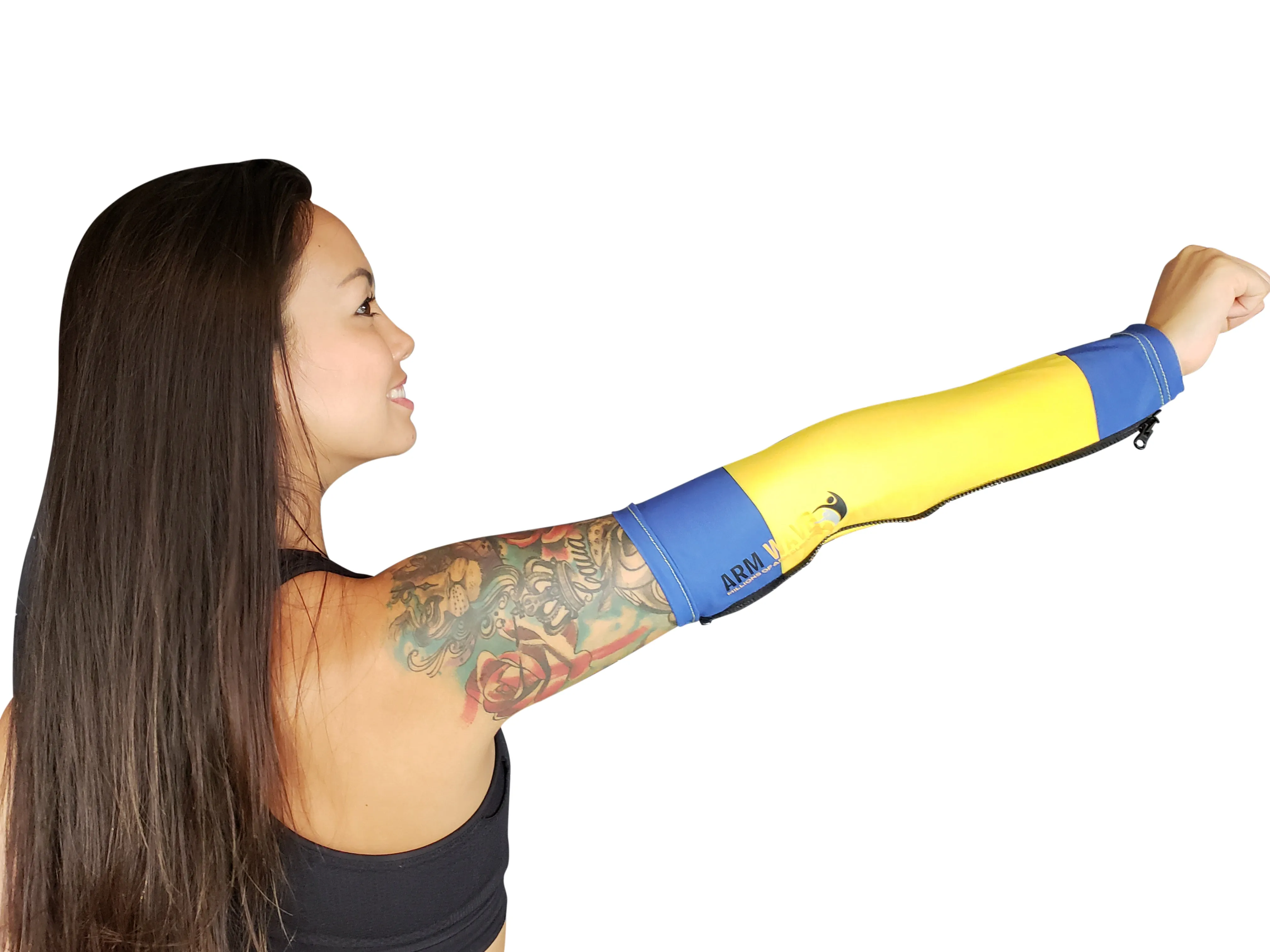 Arm Wave Blue and Yellow Universal Arm Sleeve