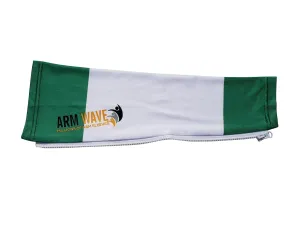 Arm Wave Green and White Universal Arm Sleeve