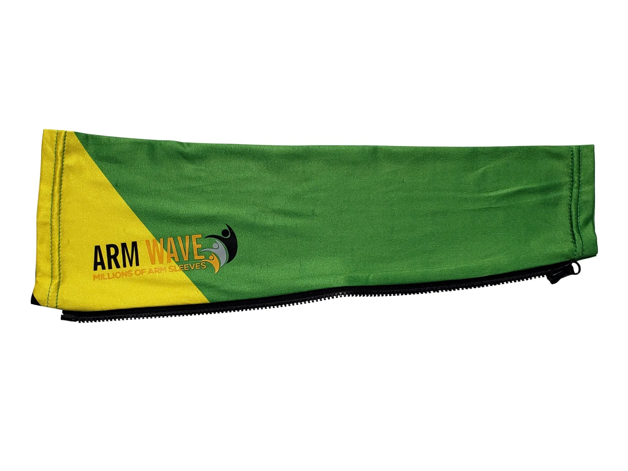 Arm Wave Green and Yellow Universal Arm Sleeve