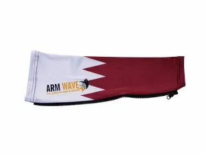 Arm Wave Maroon and White Universal Arm Sleeve