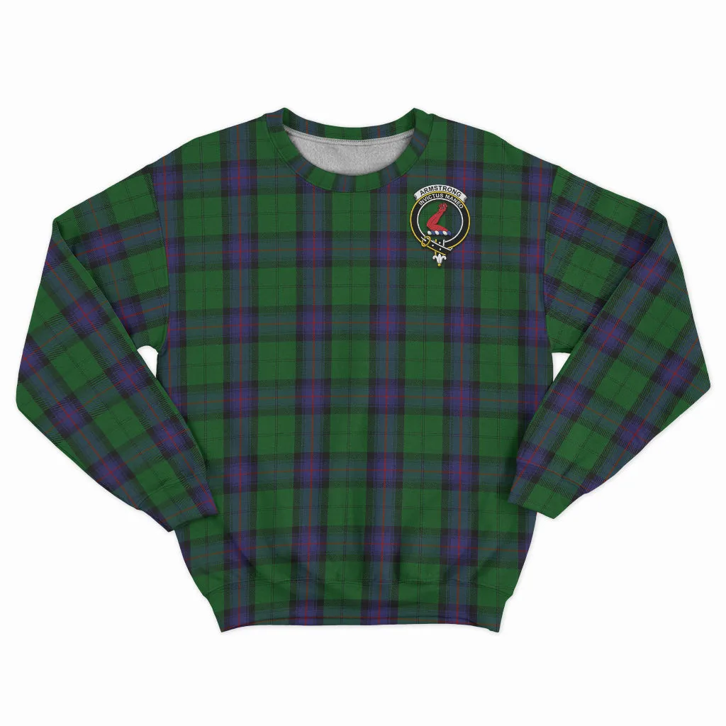 Armstrong Tartan Sweatshirt with Family Crest