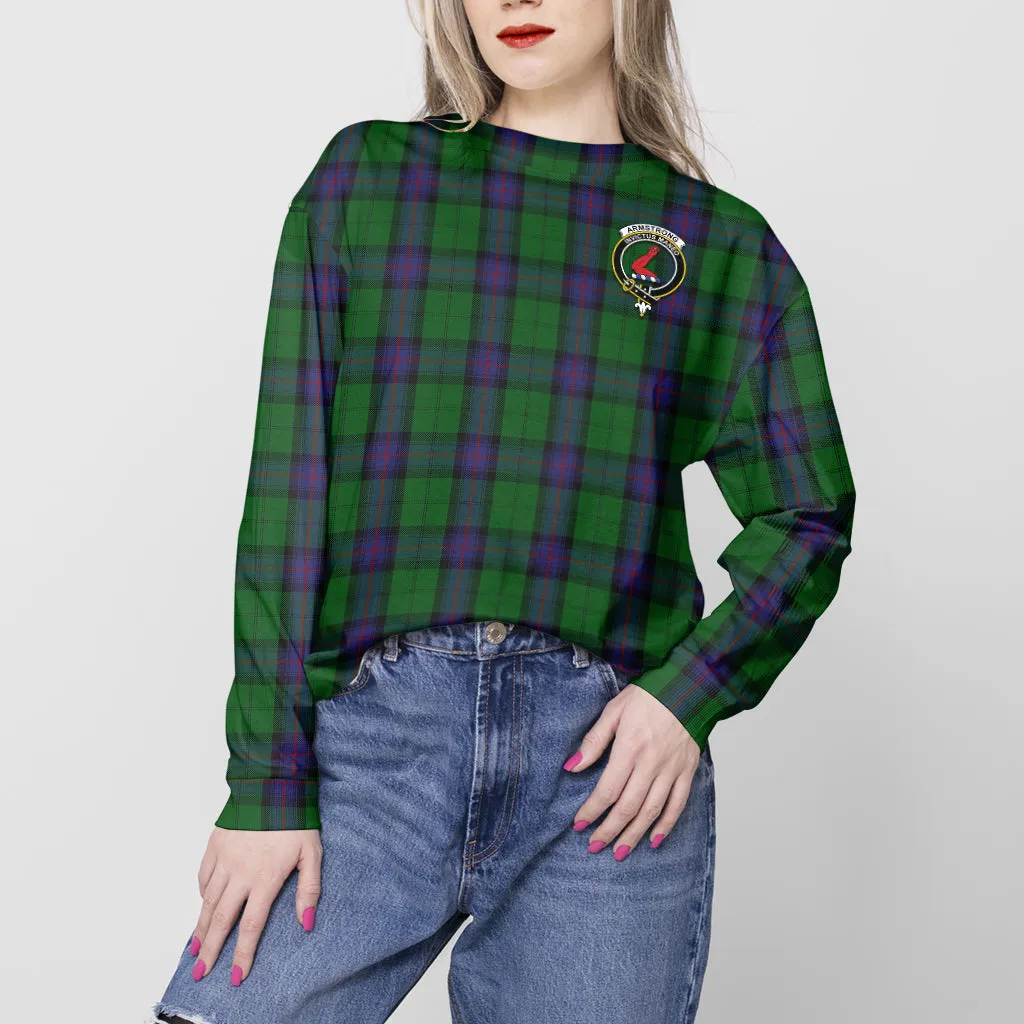 Armstrong Tartan Sweatshirt with Family Crest