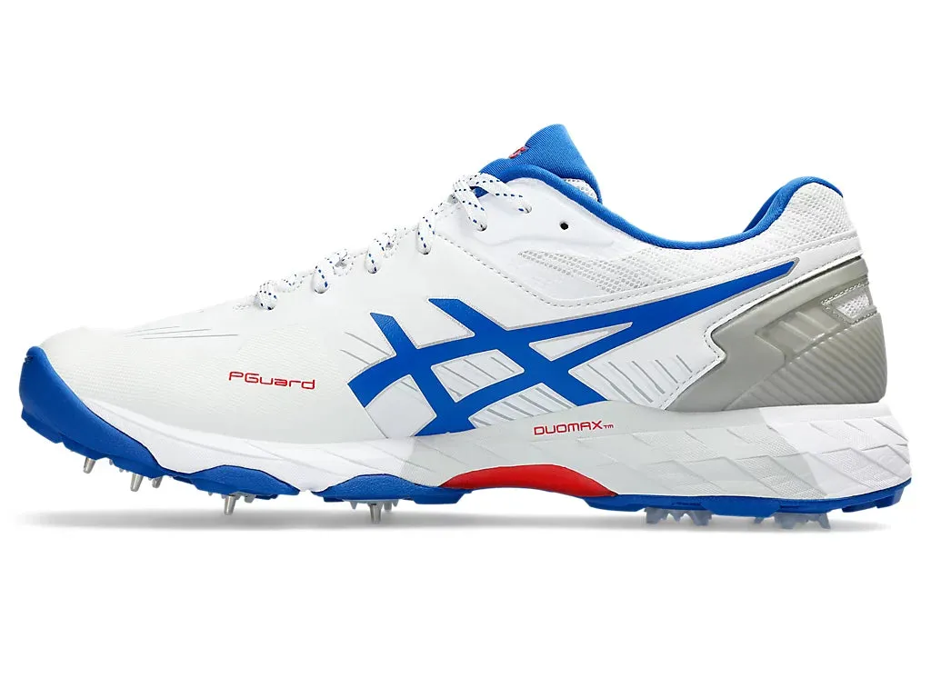 Asics 350 Not Out White/Tuna Blue Cricket Metal Spike Shoe