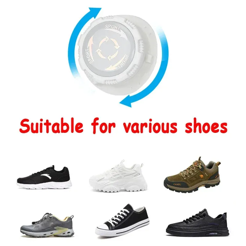 Automatic Swivel Buckle Metal Wire Rope Shoe Laces/Quick Lock Shoestrings