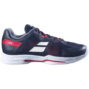 Babolat SFX3 All Court Tennis Shoes (Mens) - Black/Poppy Red