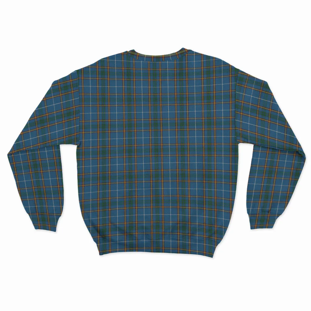 Bain Tartan Sweatshirt with Family Crest