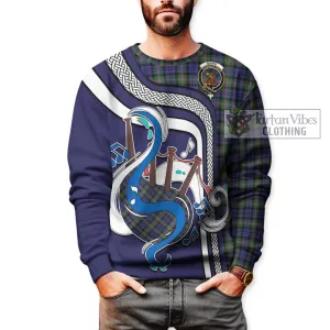 Baird Modern Tartan Sweatshirt with Epic Bagpipe Style