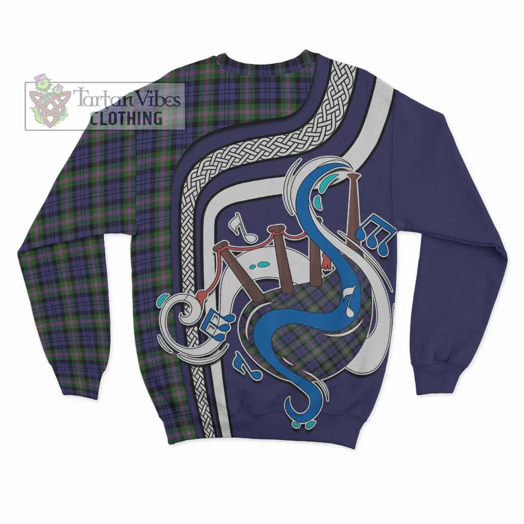 Baird Modern Tartan Sweatshirt with Epic Bagpipe Style