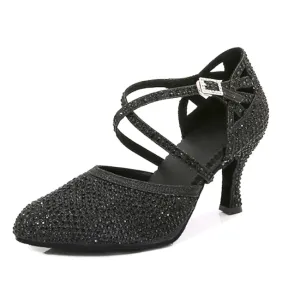 Ballroom Dance Shoes Low Heel Black Closed Toe