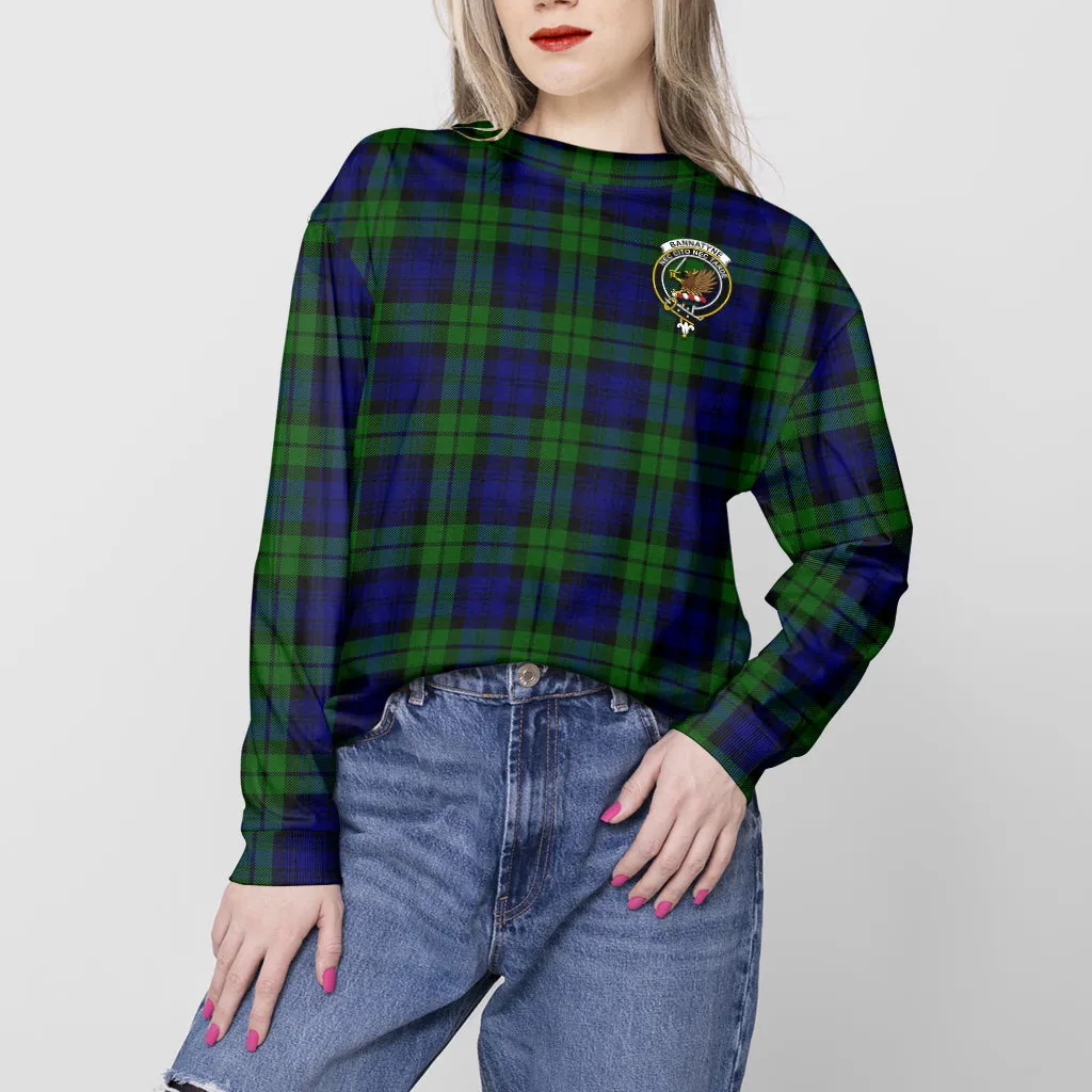 Bannatyne Tartan Sweatshirt with Family Crest