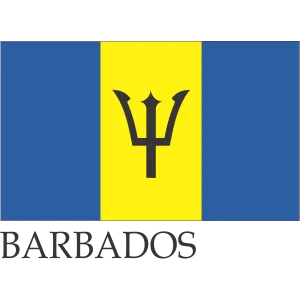 Barbados Flag 12 x 18 inches