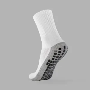 Basic White Performance Grip Socks