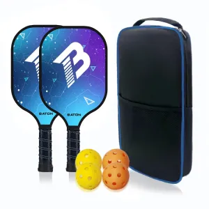 BATON Indoor And Outdoor Sports Pick Racket Set With Balls, Random Color Delivery