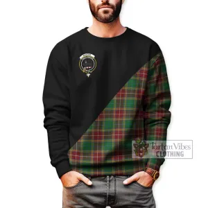 Baxter Tartan Sweatshirt with Family Crest and Military Logo Style