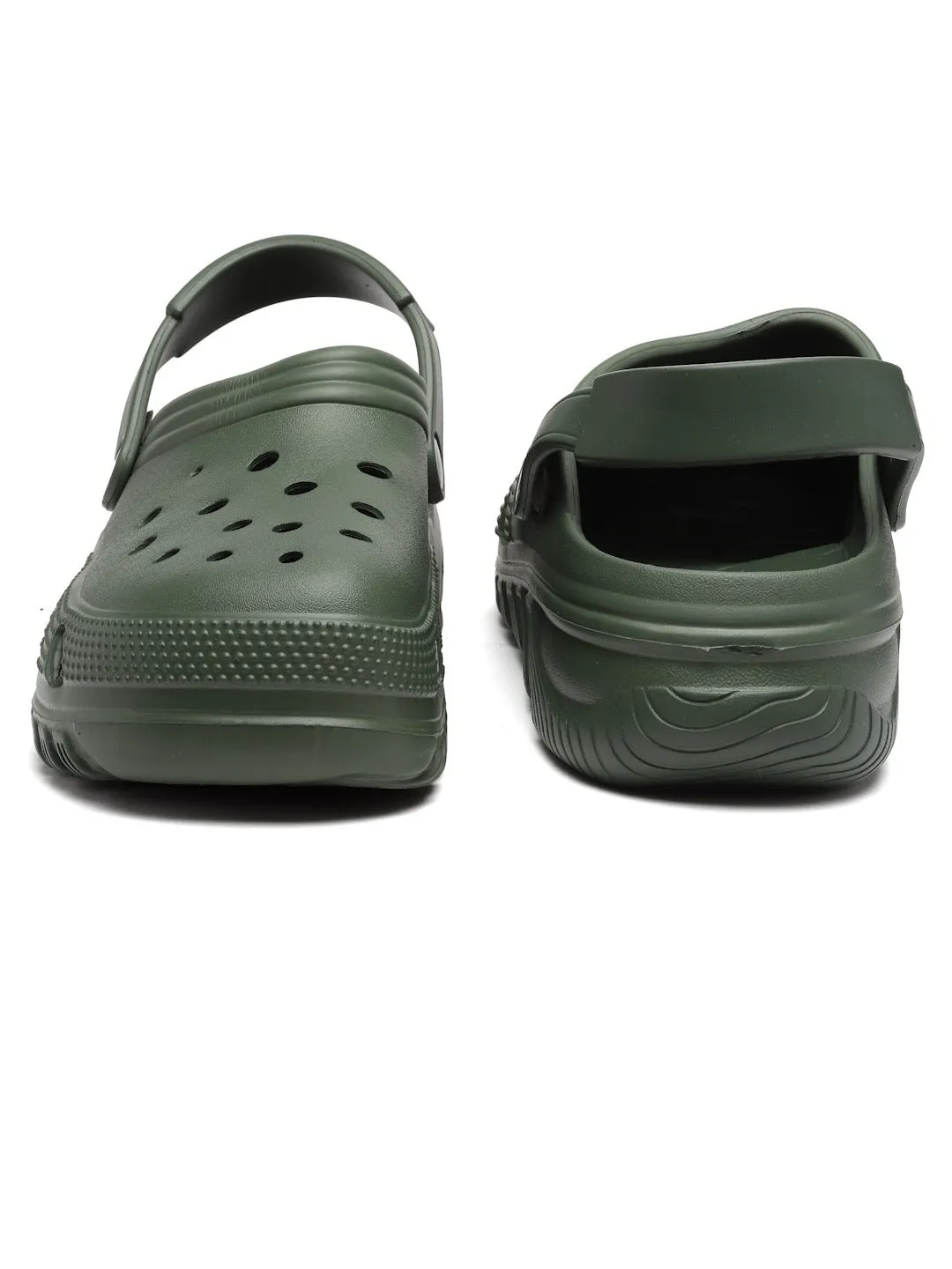 Bersache Extra Soft Classic Casual with  Regular wear with Ultra Soft & Flexibility Technology Clog's for Men's & Boy's (6093-Green)