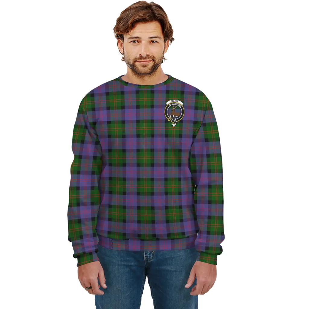 Blair Modern Tartan Sweatshirt with Family Crest