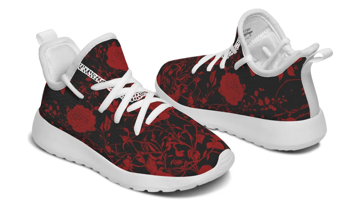 Blood Rose Romance Kids Sneakers - Lightweight Breathable Kids Sneakers with Durable Soles