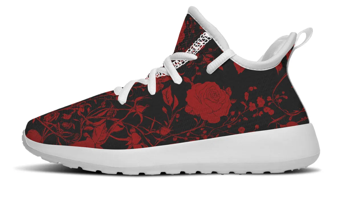 Blood Rose Romance Kids Sneakers - Lightweight Breathable Kids Sneakers with Durable Soles