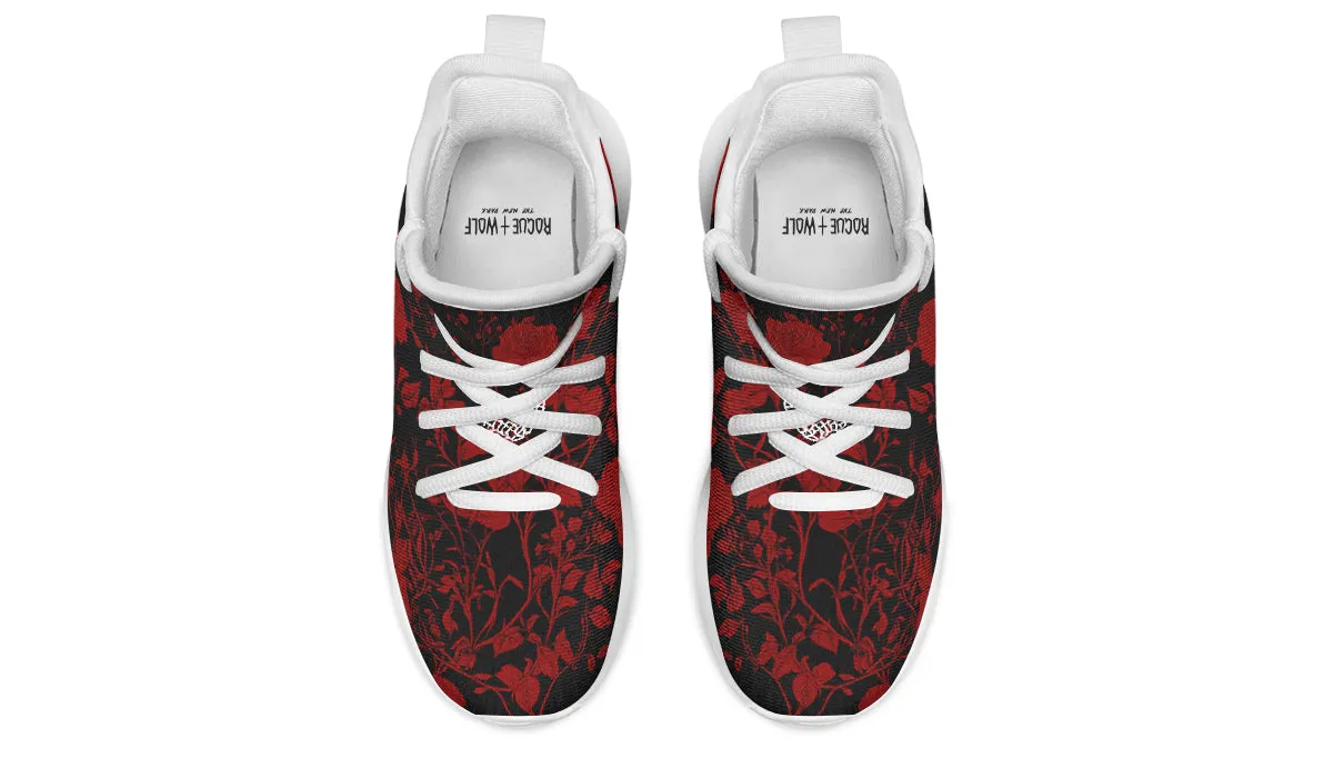 Blood Rose Romance Kids Sneakers - Lightweight Breathable Kids Sneakers with Durable Soles