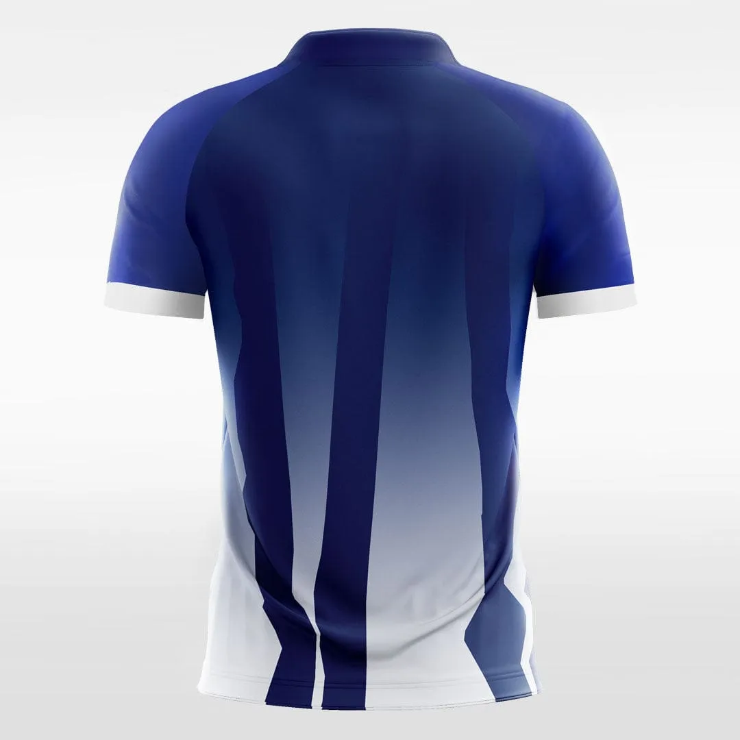 Blue Gradient - Custom Kids Soccer Team Jerseys Striped Design