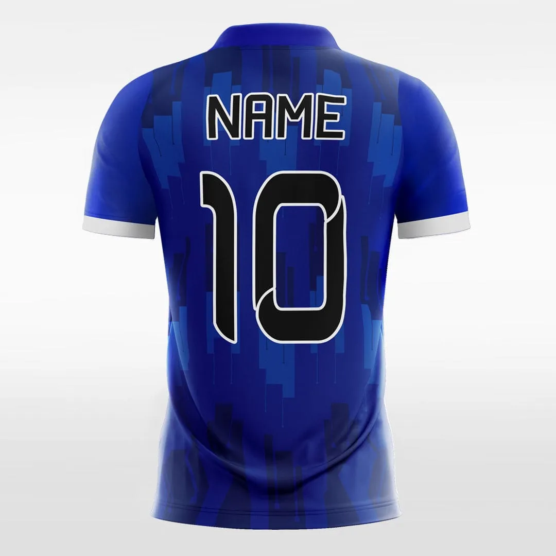 Blue Mosaic - Kids Custom Soccer Jerseys Design Cool