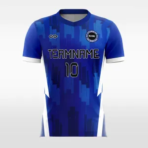 Blue Mosaic - Kids Custom Soccer Jerseys Design Cool